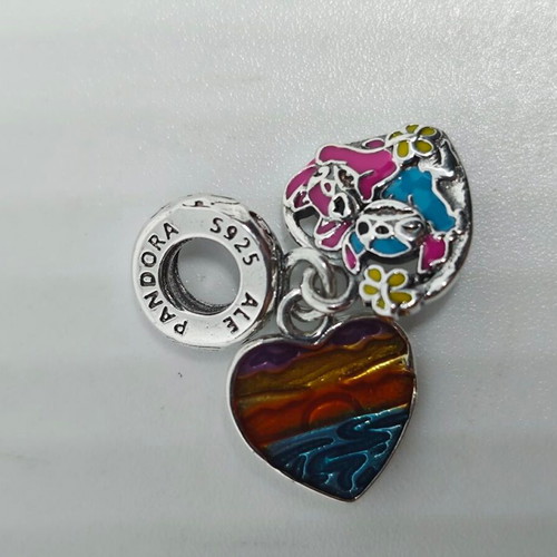 Disney Lilo & Stitch Silver Charm pendant 925 like new