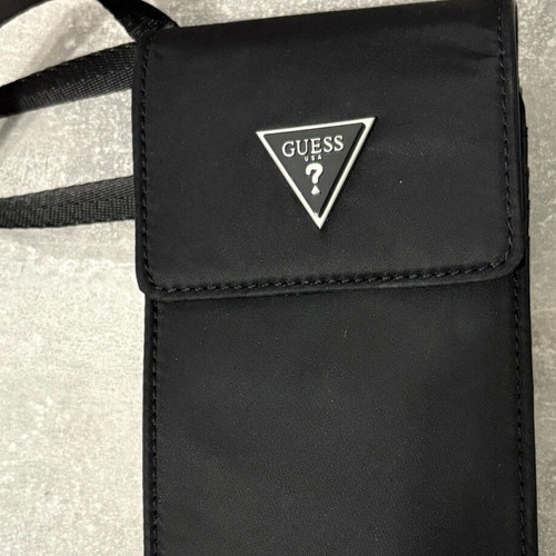 Guess mobile phone pouch with adjustable strap