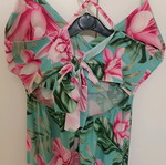 Midi floral dress like new, one size, veraman with fuchsia