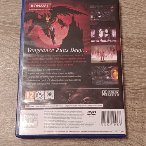 Castlevania: Curse of Darkness PS2 game, PAL edition, complete