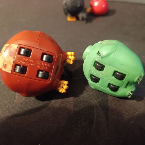 Angry Birds figure set used with wheels and accessories