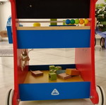 Wooden children's workbench used