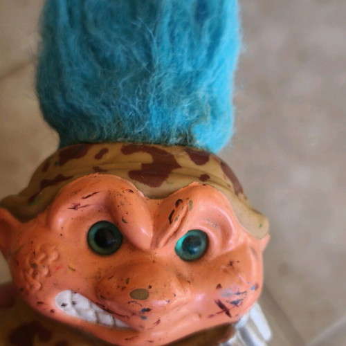 Battle Trolls Army Rambo General figure used, Hasbro, 1992
