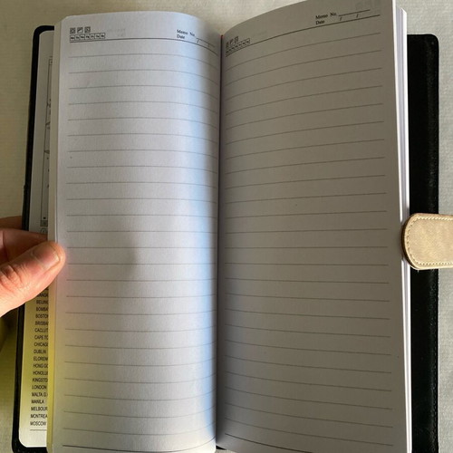 Luxury leather agenda new 12x25, 100 pages
