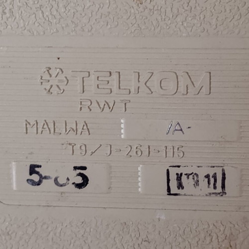 Vintage Telkom-RWT Malwa Rotary Phone used, beige, wired