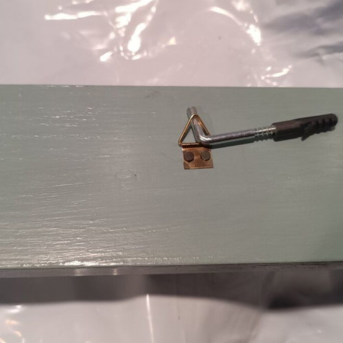 Handmade wall hanger 59cm with 5 double hooks