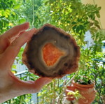 Set of 2 natural agates, minerals