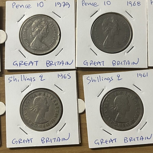 British coins vintage collection, lot of 11, like new