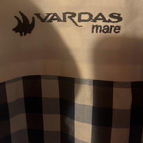 Vardas checked men's shirt used, size L, blue and turquoise