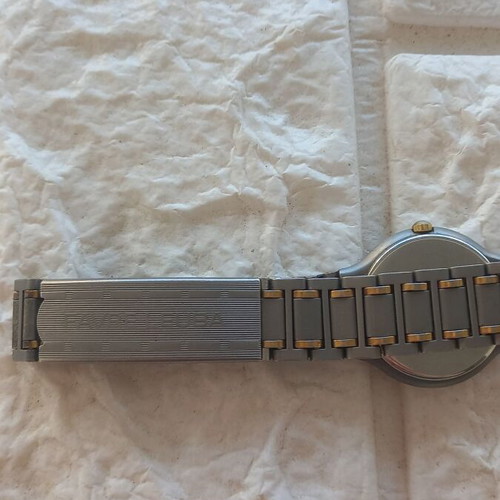 Favre Leuba women's wristwatch like new, titanium and 14k gold