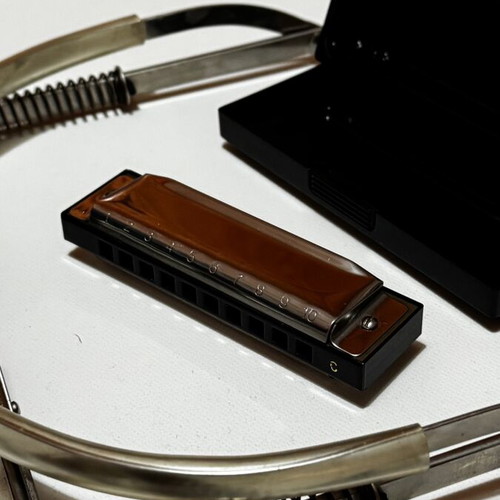 Harmonica with neck holder, sold together