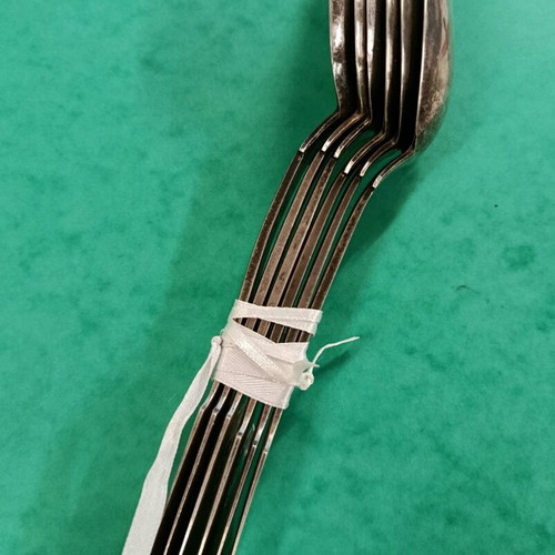 Silver Spoons Set of 6 Russian Tsarist Era Like New