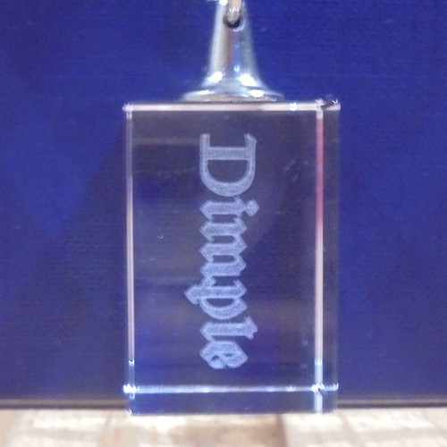 Dimple scotch whisky promotional keychain new