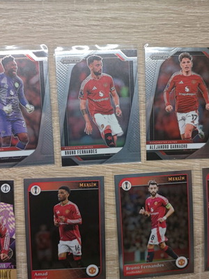 Manchester United Sticker Set like new with Bruno Fernandez and Alejandro Garnacho
