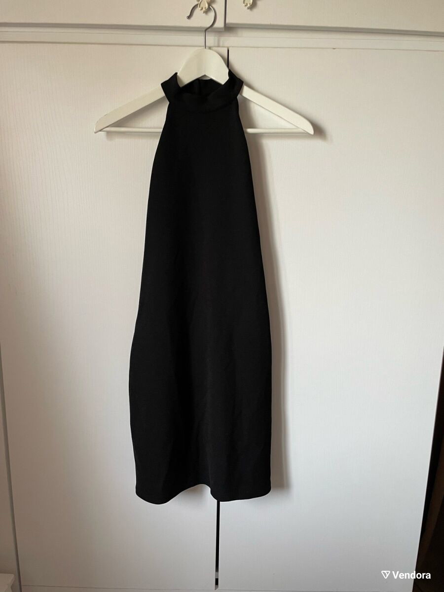 zara black halter neck dress ZARA MAXI DRESS