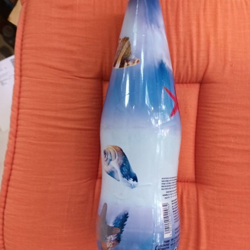 Aura collectible glass water bottle sea theme like new
