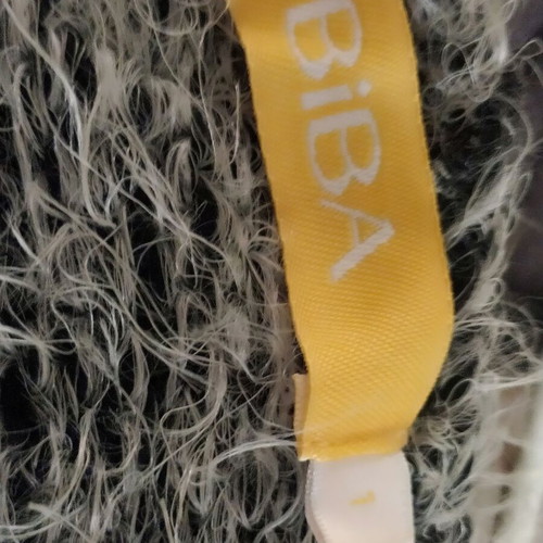 BIBA mohair pullover new, black and gray, gothic style