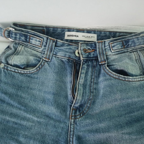 Bershka women's wide-leg blue jeans size 32