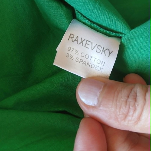 Καλοκαιρινό βαμβακερό φόρεμα Raxevsky μέγεθος S σαν καινούργιο, πράσινο