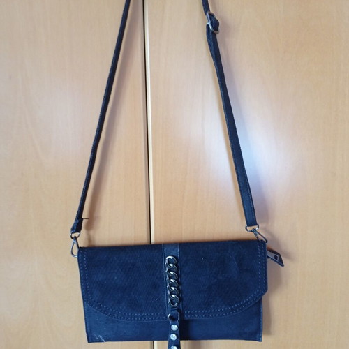 Women's black envelope shoulder bag new for evening and formal occasions