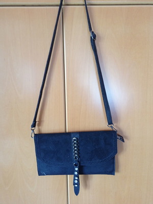 Women's black envelope shoulder bag new for evening and formal occasions