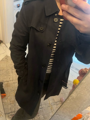 Tommy Hilfiger women's trench coat used, dark blue, size M/L