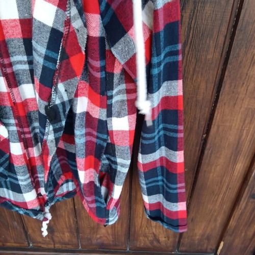 Shirt jacket New Collection size M like new, blue and red