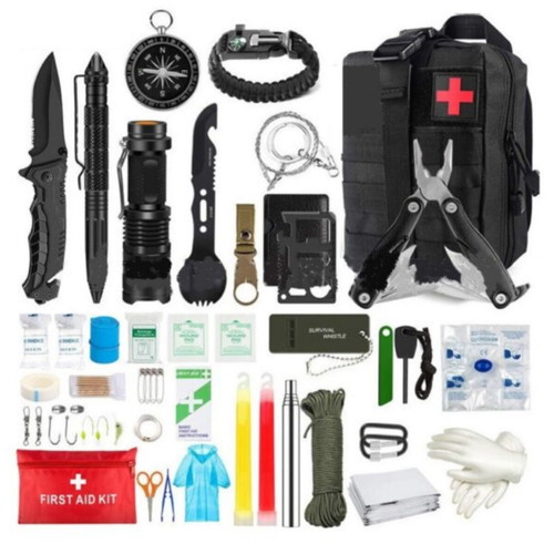Outdoor camping survival kit 36 in 1 new with full equipment