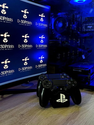Διπλή βάση τηλεχειριστηρίων PlayStation 4 καινούργια, εκτυπωμένη με PLA+