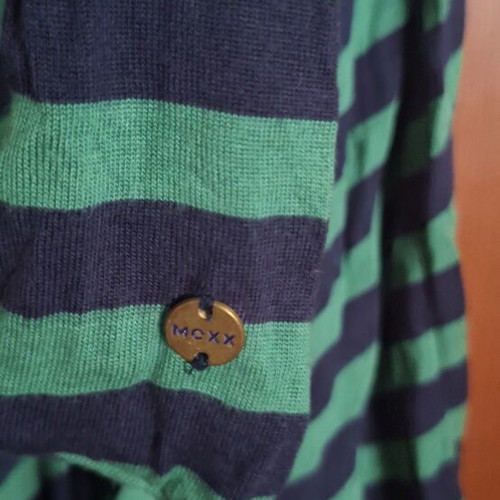 Mexx striped dress used, knee-length with fabric belt