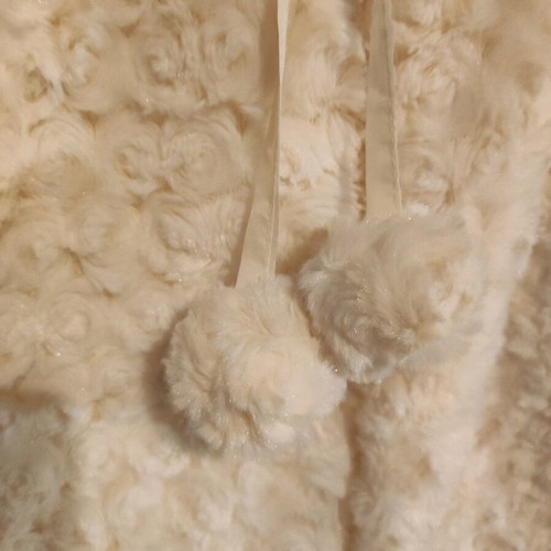 Pink Woman bolero fur like new, beige, size L