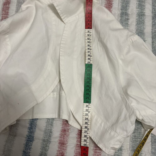 Vivette white bolero jacket, size L