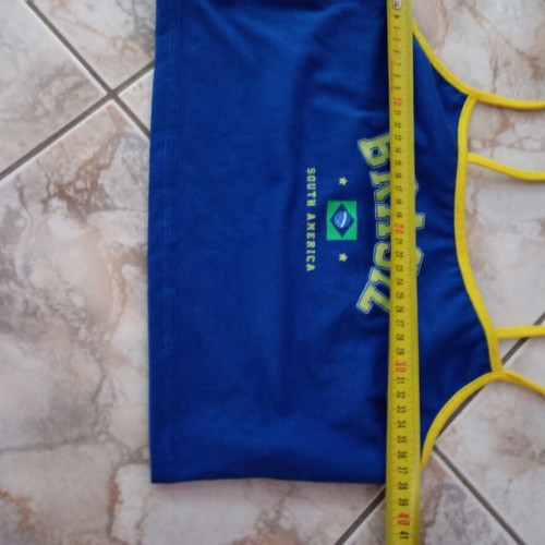 T-shirt used, size M 38, blue and yellow