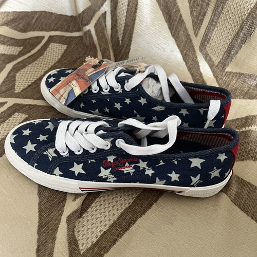 Pepe Jeans sneakers new, blue, size 38