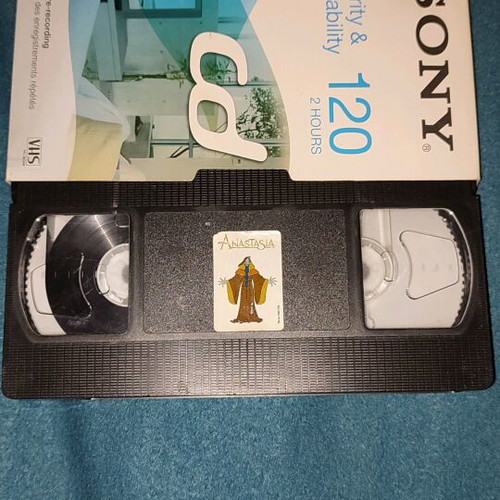 Anastasia VHS tape used, dubbed children's movie
