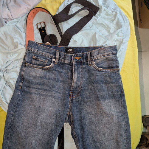 H&M short denim shorts like new, blue, sizes S and M