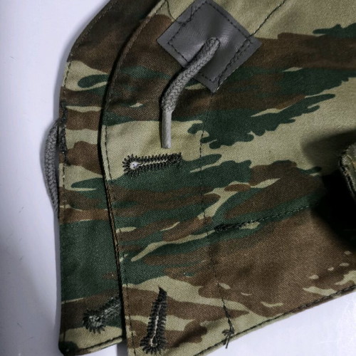 Camouflage hoods from military jacket, new, set of 2
