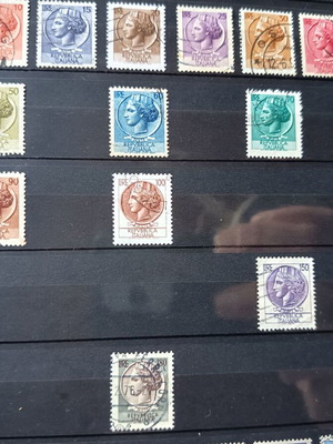 Italy Siracusana and Michelangiolesca stamps set, 24 pieces