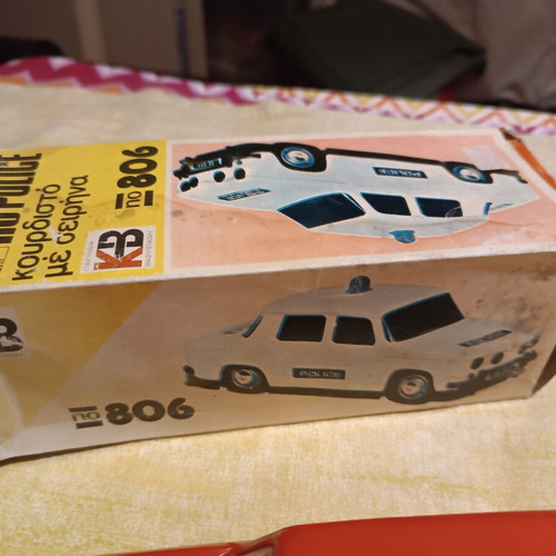 Renault wind-up toy by Vasileiadis like new, plastic