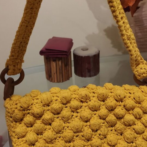 Zara yellow knitted summer shoulder bag new