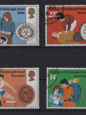 Μεγάλη Βρετανία 1981 Πλήρης σειρά γραμματοσήμων Duke of Edinburgh Awards καινούργια