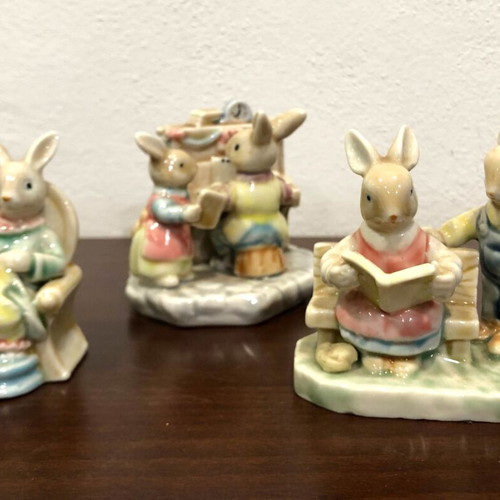 Vintage porcelain figures by Albert Kessler, set of 3, like new