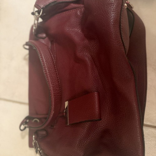 Guess leather shoulder bag used, red