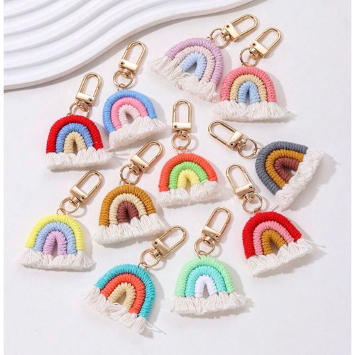 Boho rainbow bomboniere new, macrame natural style