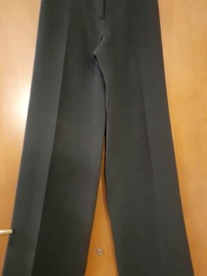 Crepe pants used, dark gray, size 44