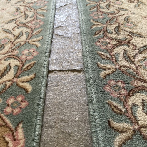 Set of 3 Handmade Vintage Wool Rugs with Romantic Floral Design
