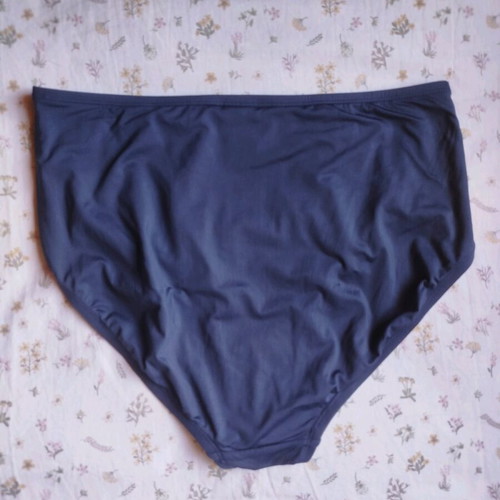 High Waist Swimsuit Bottom Navy Blue Like New, Size L
