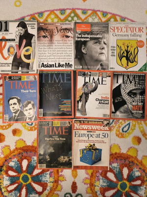Time, The Economist, The Spectator, New York magazines used, pack of 01