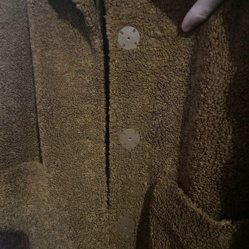 Warehouse UK teddy women's coat size small used brown