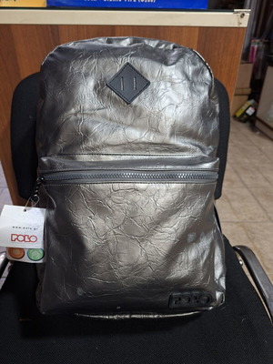 Polo backpack bag, grey silver